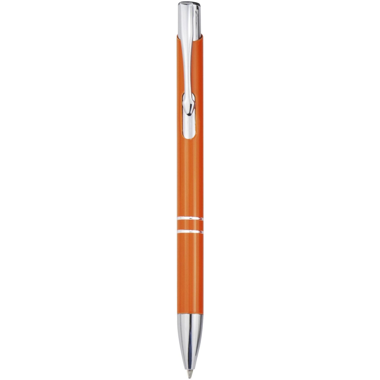 Stylo bille rétractable en aluminium Moneta (encre bleue) 16