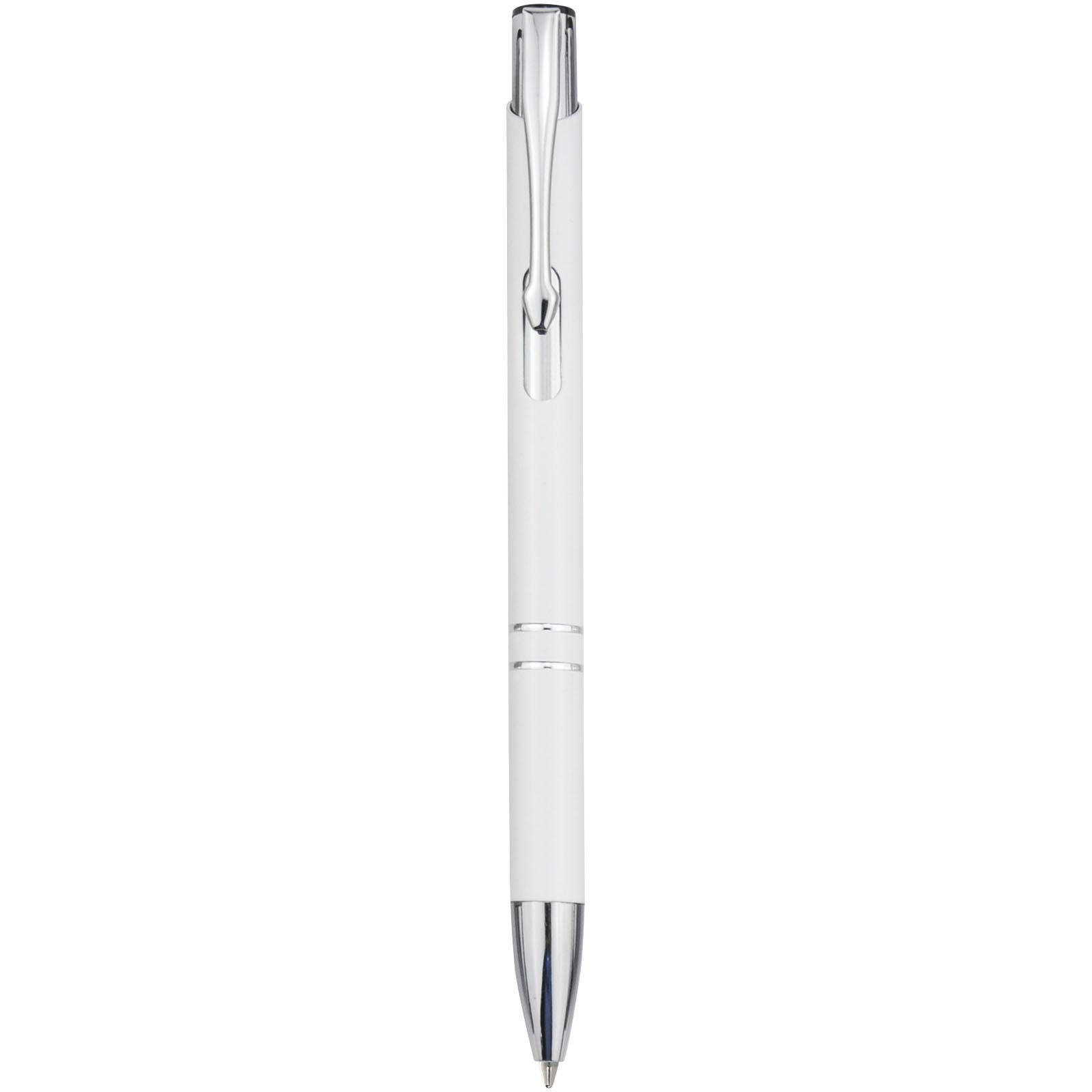 Stylo bille rétractable en aluminium Moneta (encre bleue) 10