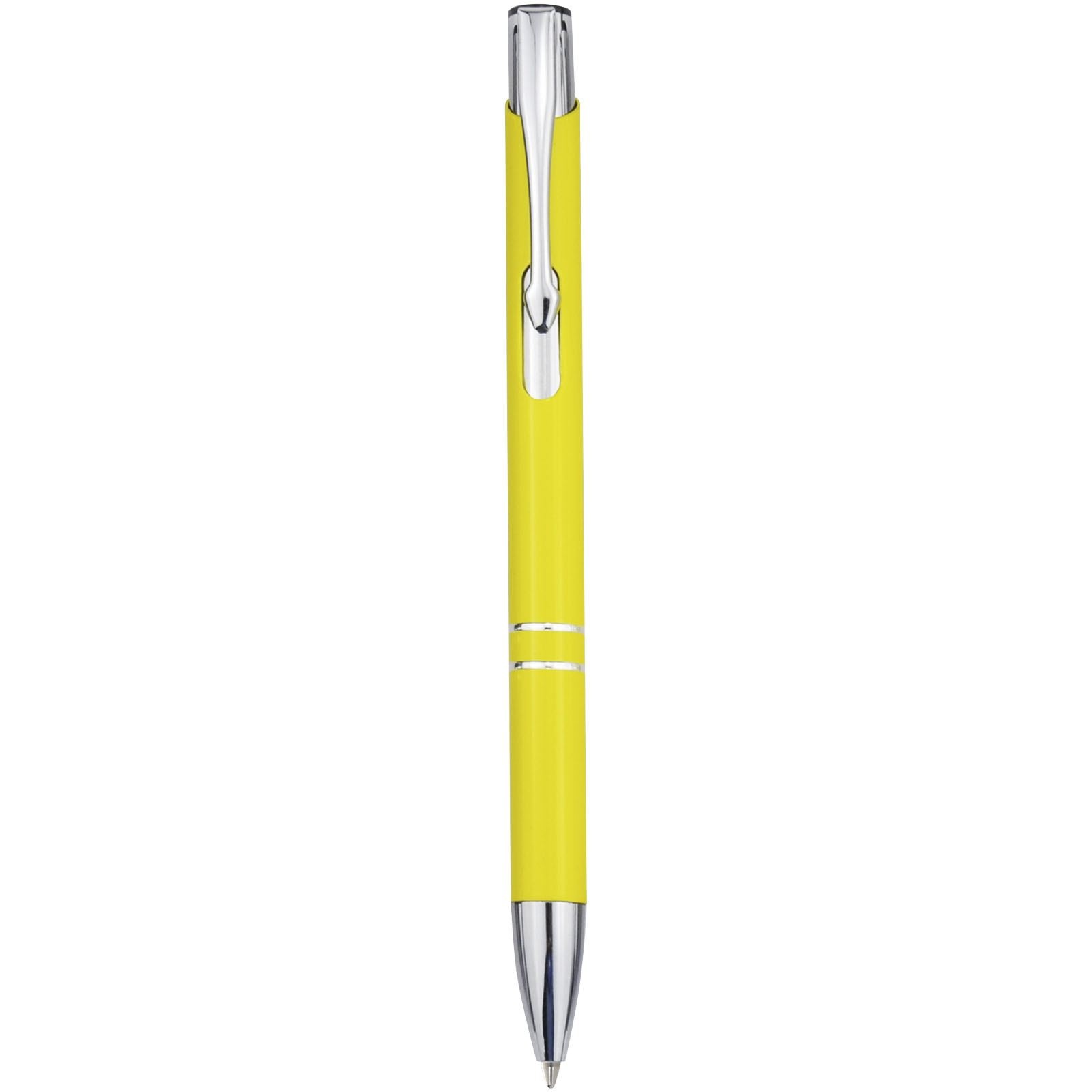 Stylo bille rétractable en aluminium Moneta (encre bleue) 11
