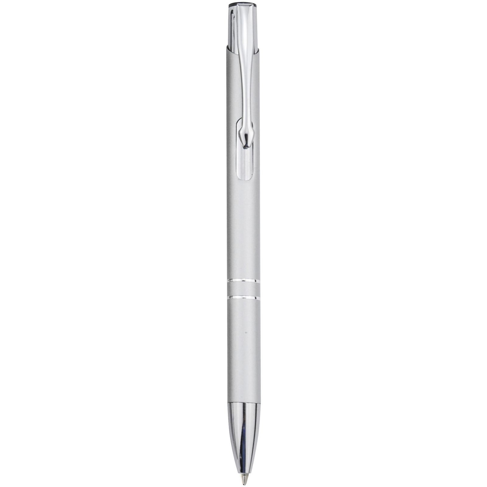 Stylo bille rétractable en aluminium Moneta (encre bleue) 9