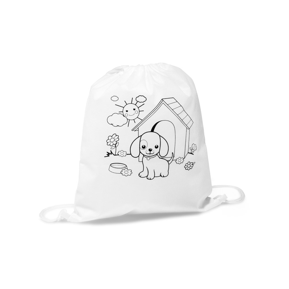 DRAWS. Sac à cordon pour enfant pour le coloriage (80 g/m²) 2