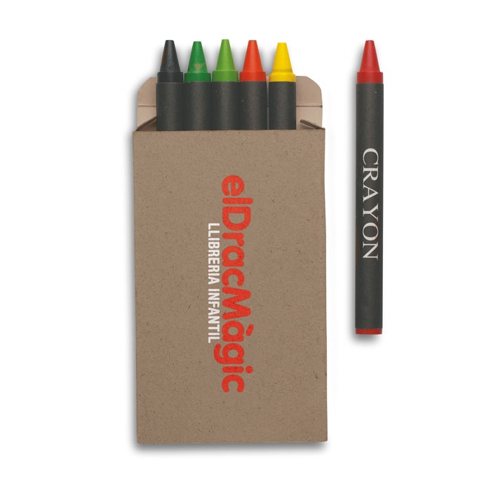 Etui 6 crayons cire - BRABO 3