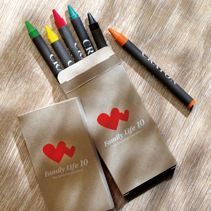 Etui 6 crayons cire - BRABO 4