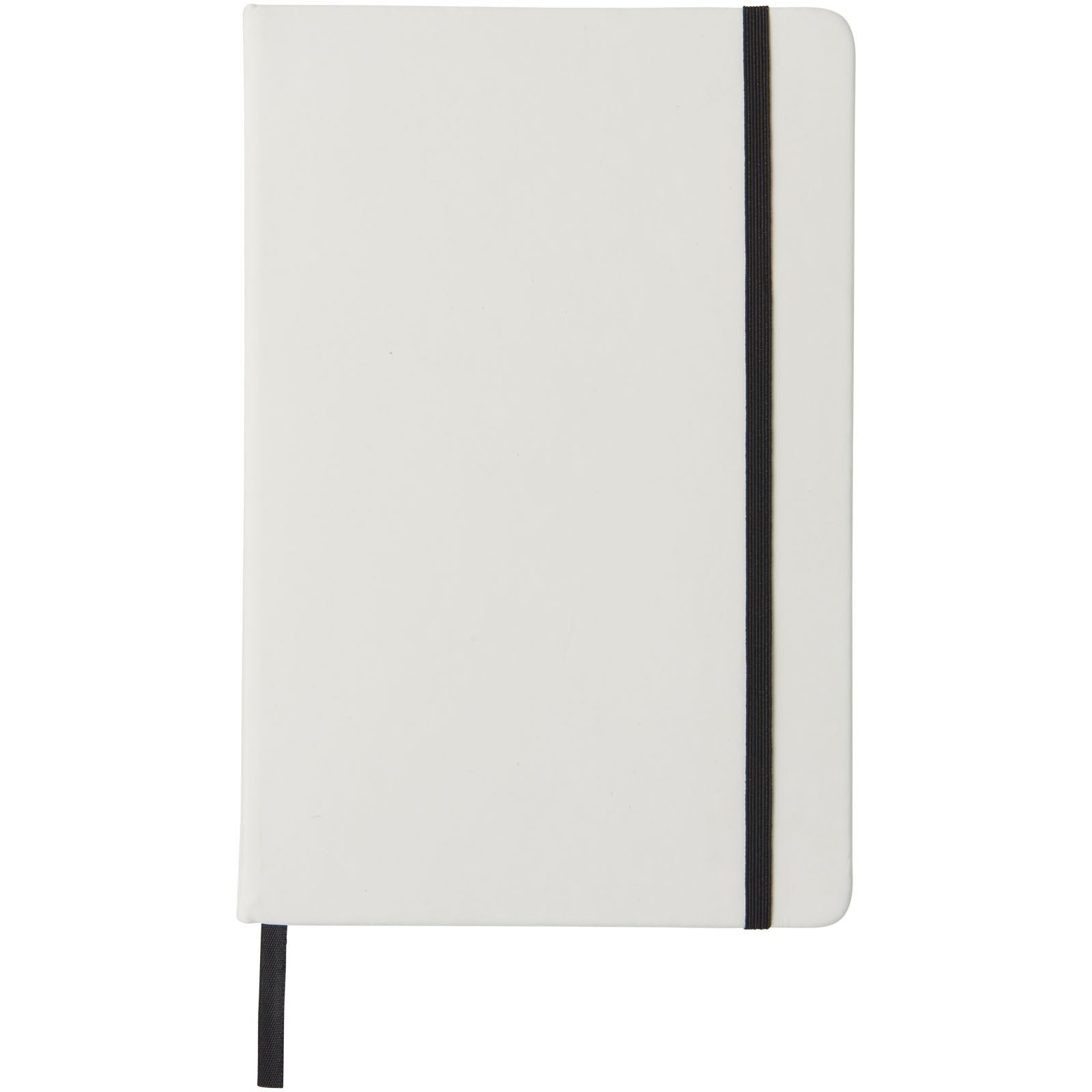 Carnet de notes blanc A5 Spectrum avec élastique de couleur 7