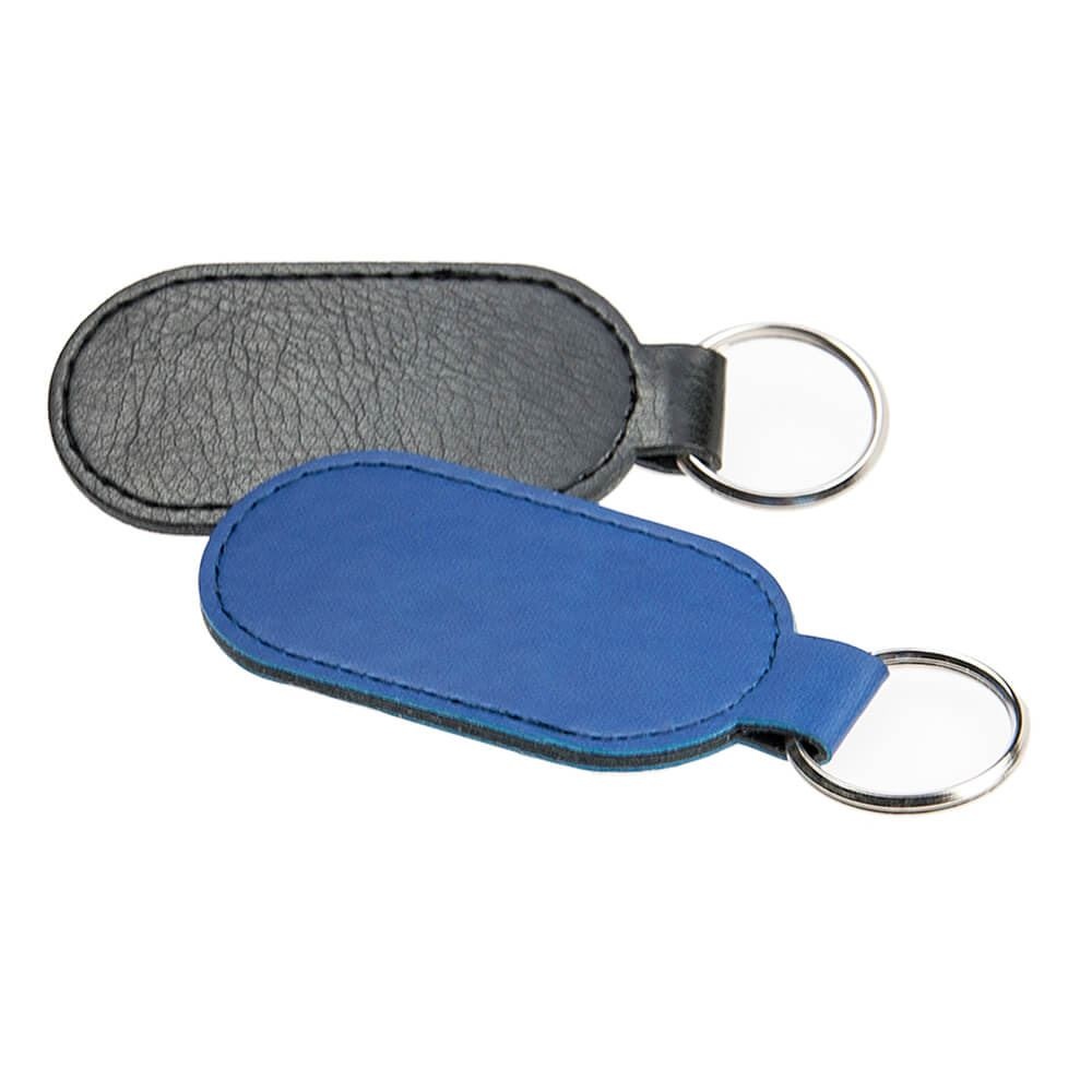 Porte-clé ovale en PU 2