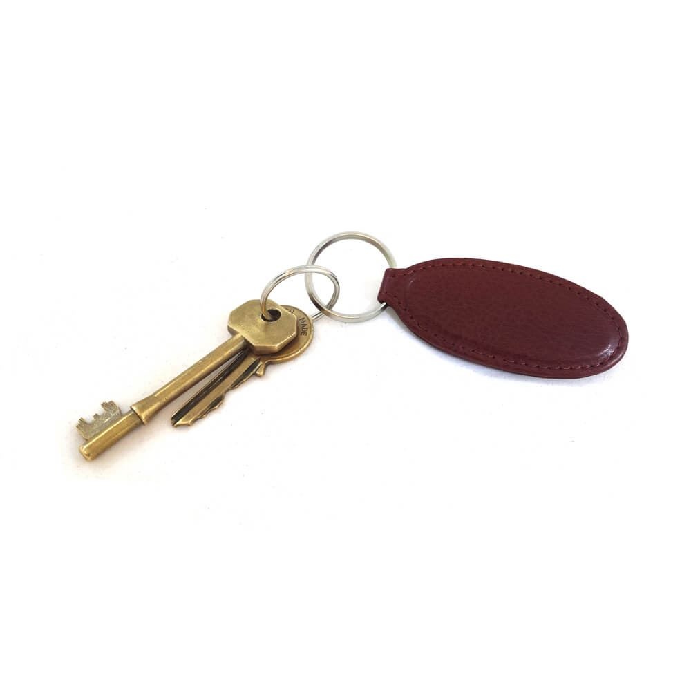 Porte-clé ovale en PU 2