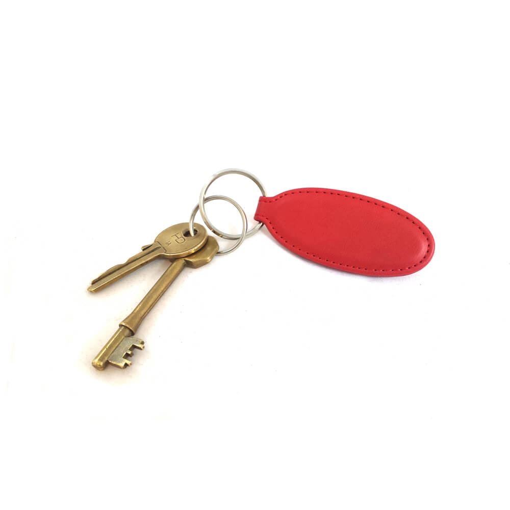 Porte-clé ovale en PU 4