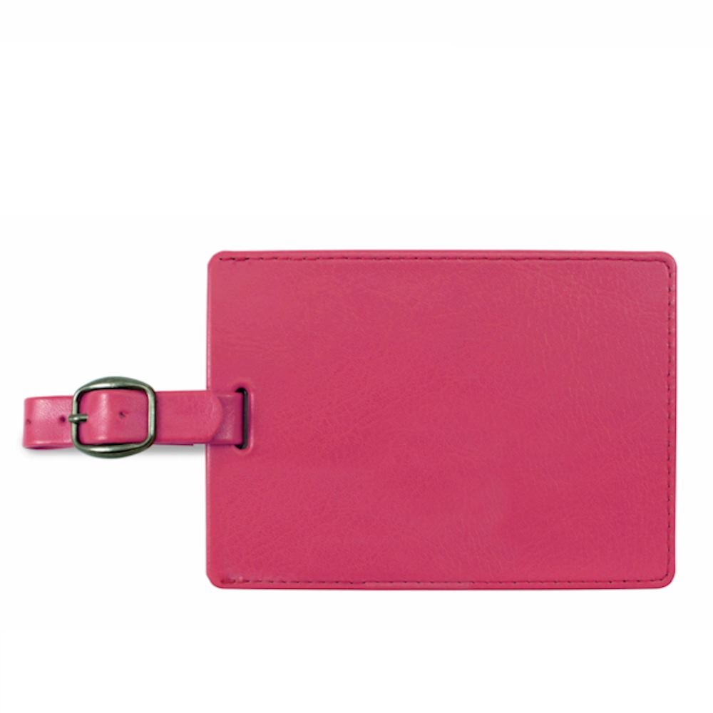 Grande étiquette à bagage rectangulaire en PU 3