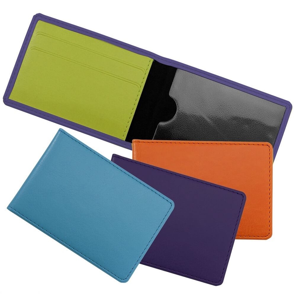 Porte-cartes horizontal en PU 4
