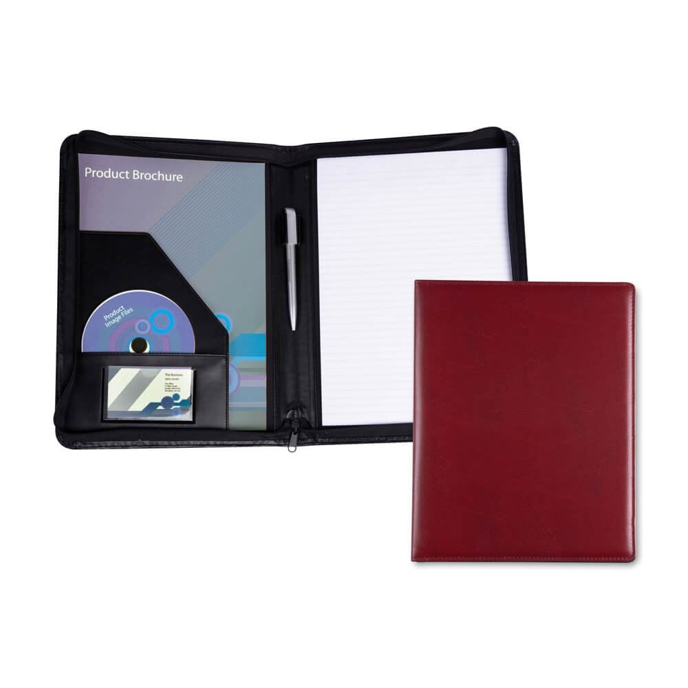 Conférencier zippé A4 en PU 4