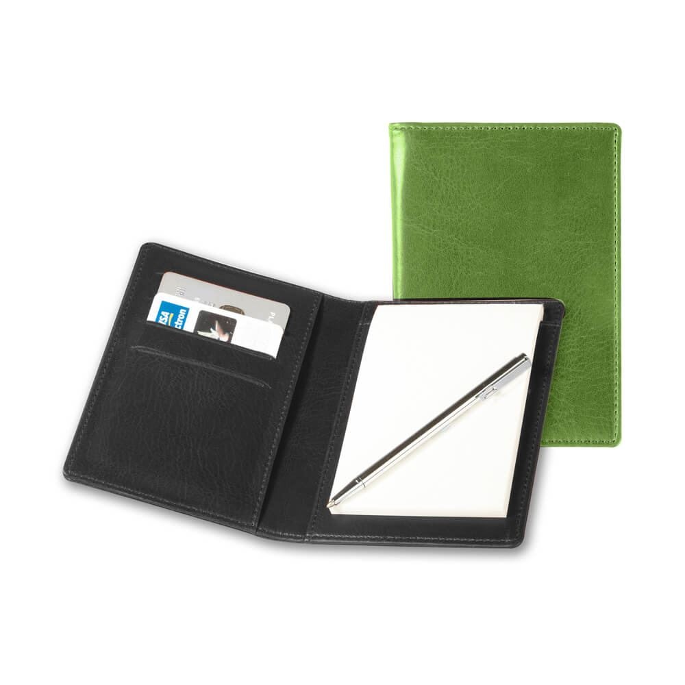 Protège calepin avec stylo en PU