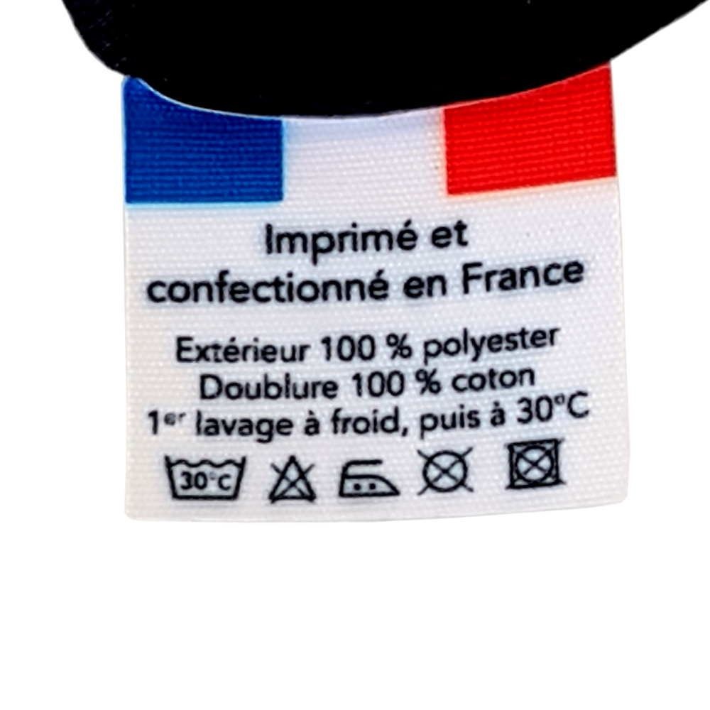 Trousse 2 zips 190x120 mm en velours avec doublure 3