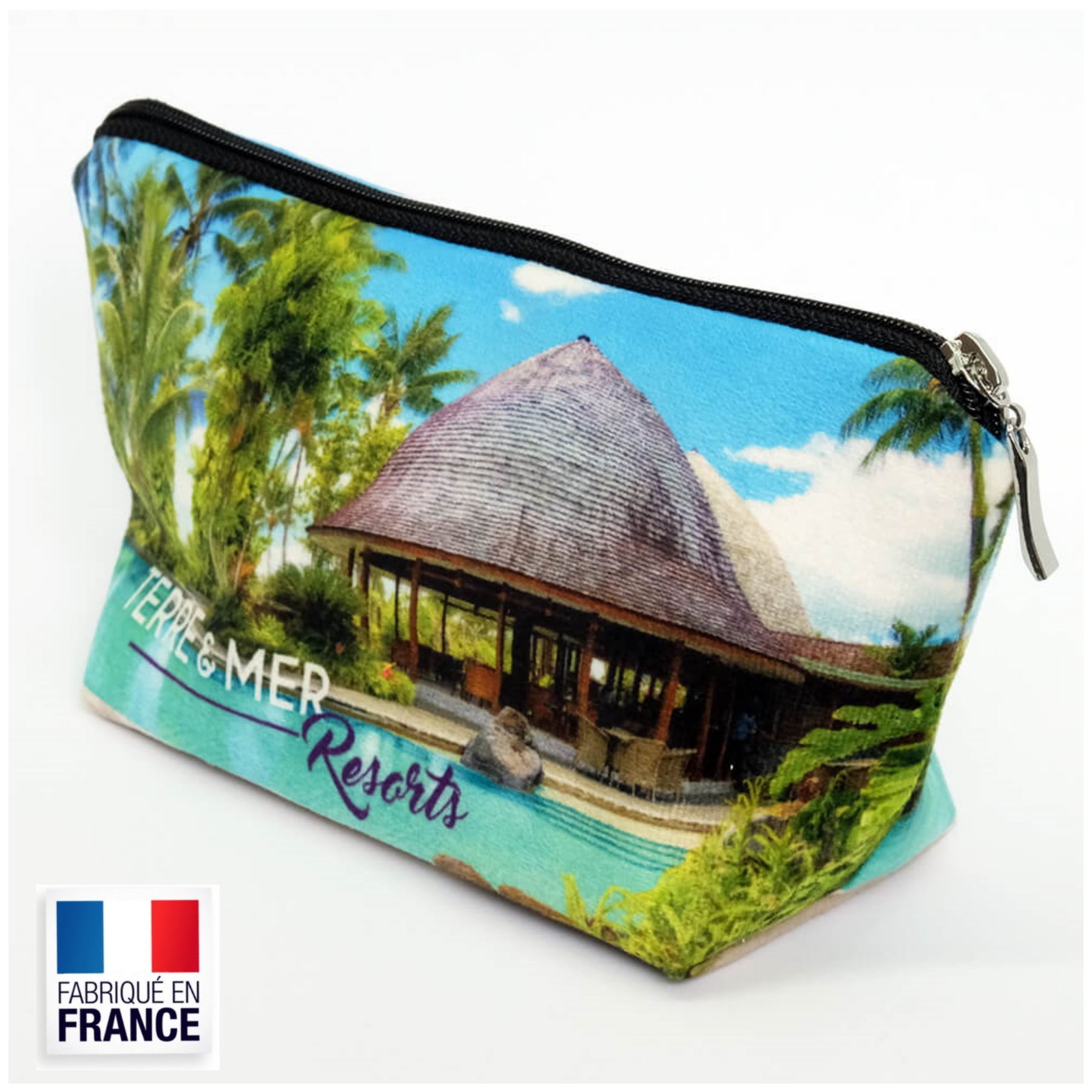 Trousse à maquillage 200x105 mm en velours