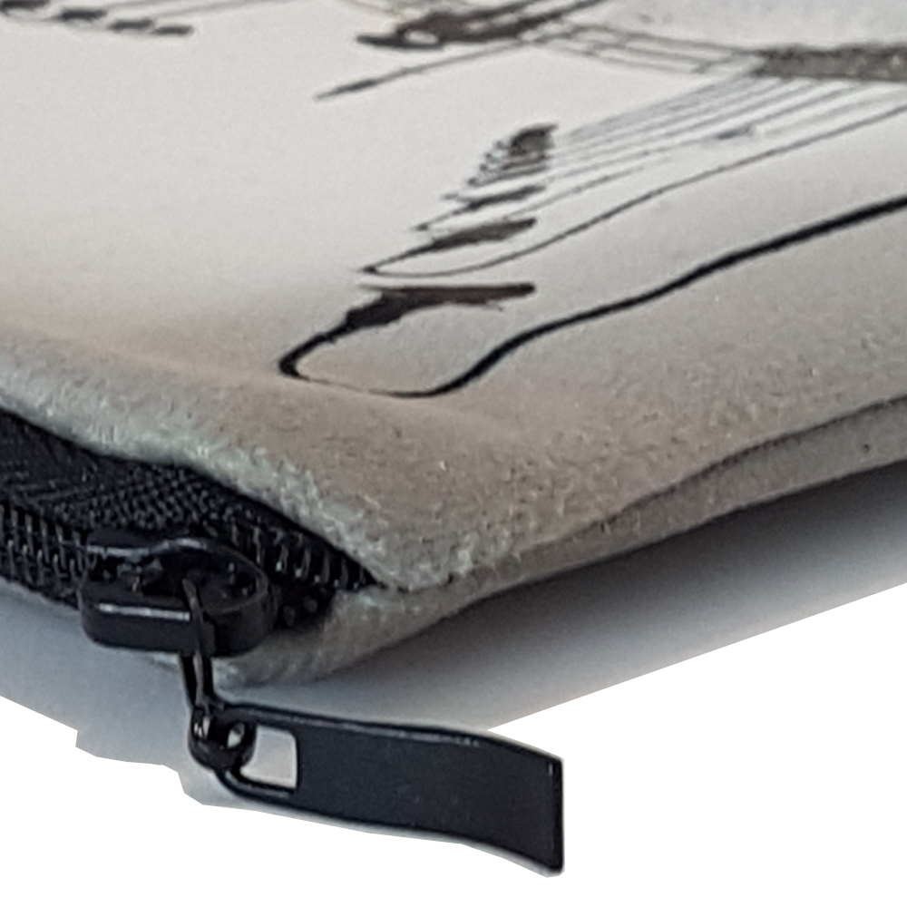 Trousse plate en velours - Format A5 2
