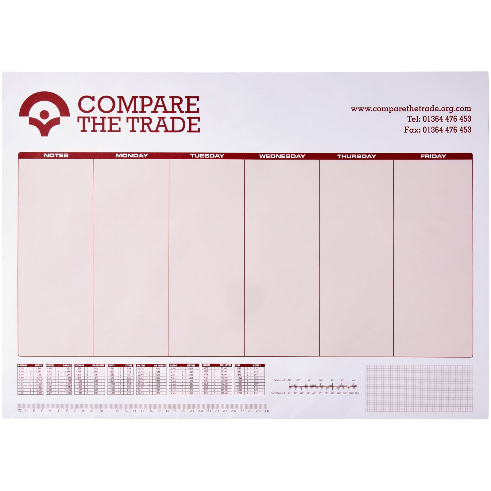 Sous-main Desk-Mate® A3, blanc 3