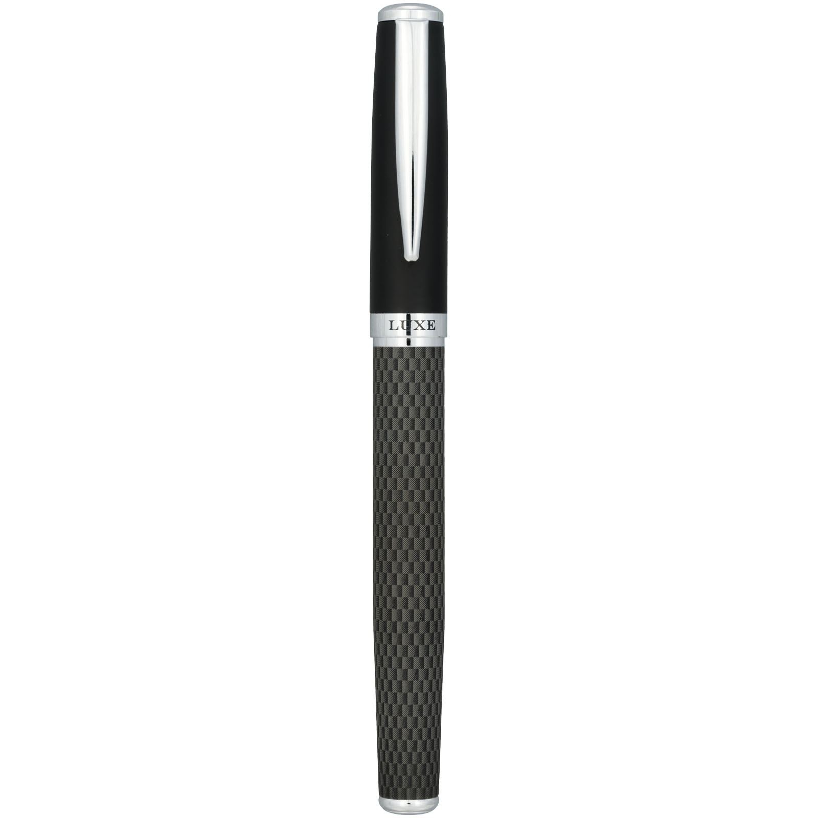 Parure de stylos bille et roller avec étui Carbon (encre noire) 3