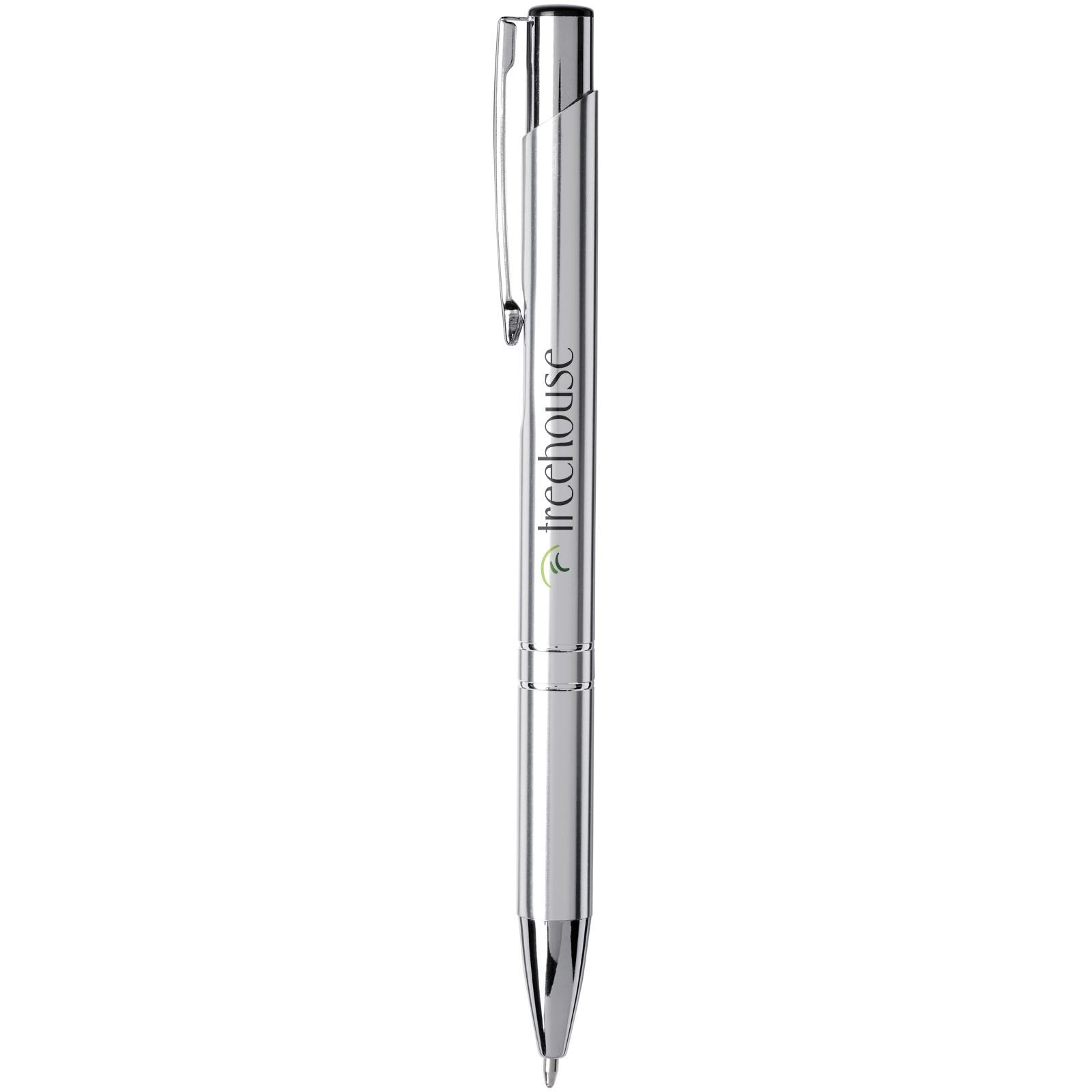 Stylo bille aluminium anodisé Moneta (encre bleue) 18