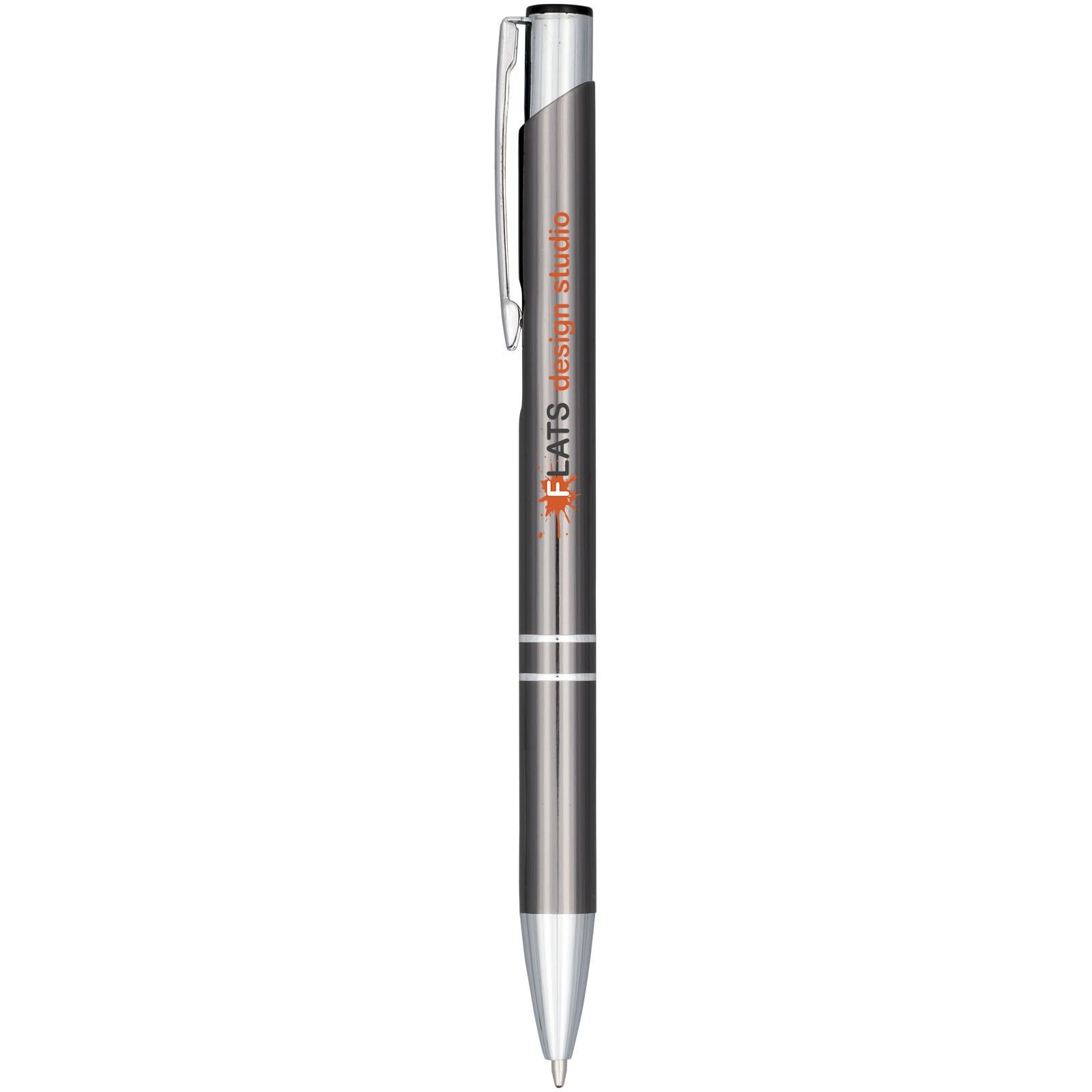 Stylo bille aluminium anodisé Moneta (encre bleue) 19