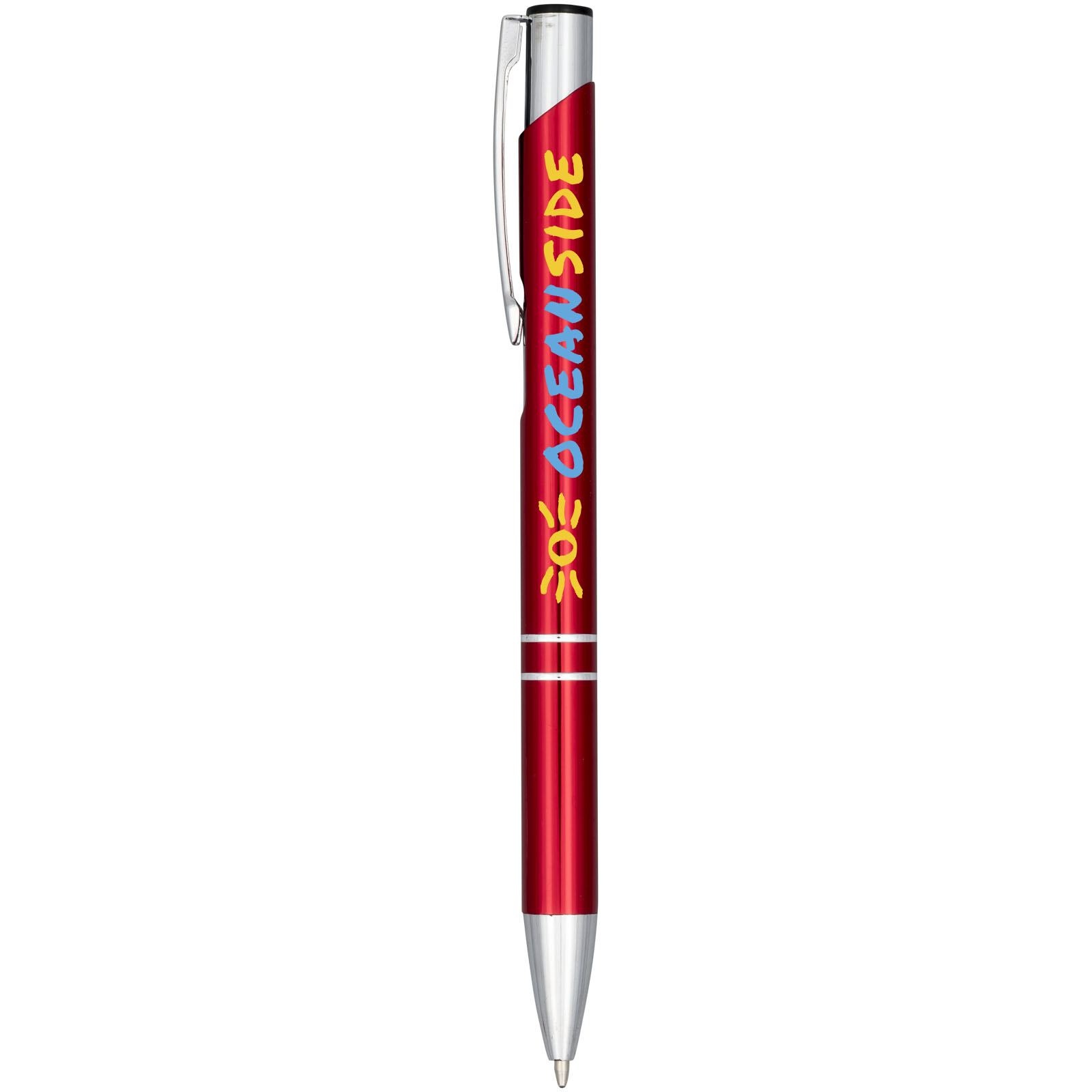 Stylo bille aluminium anodisé Moneta (encre bleue) 20