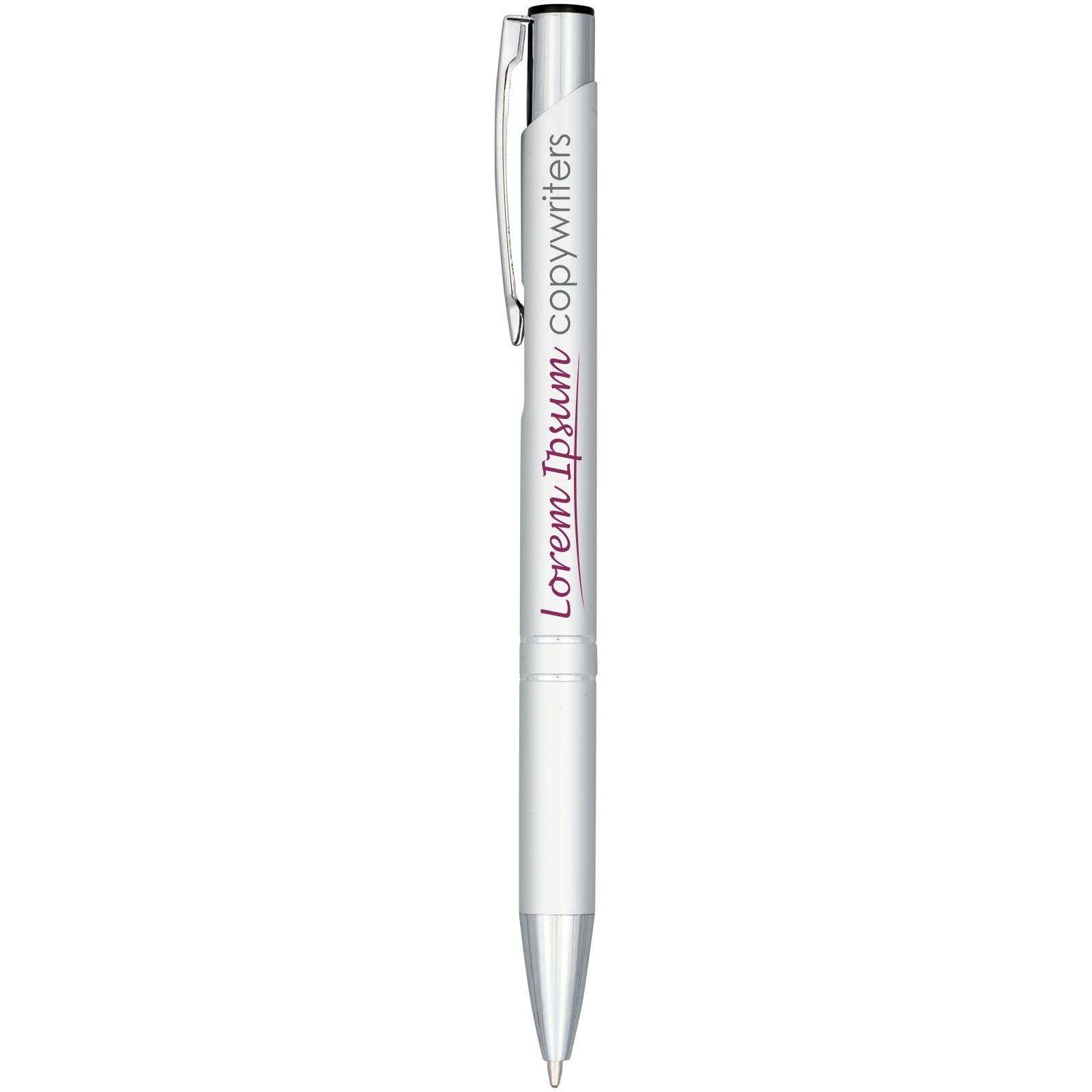 Stylo bille aluminium anodisé Moneta (encre bleue) 21