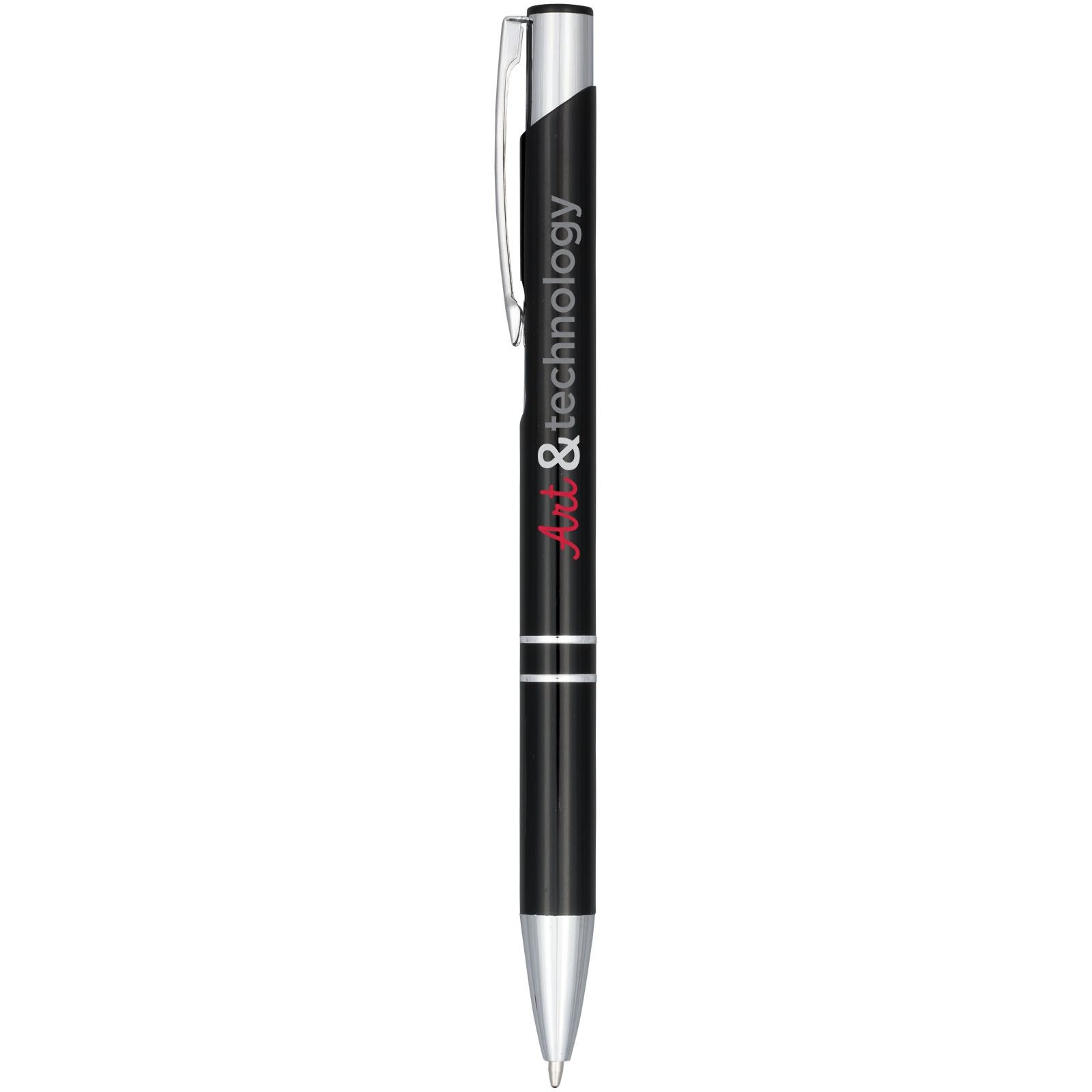 Stylo bille aluminium anodisé Moneta (encre bleue) 16