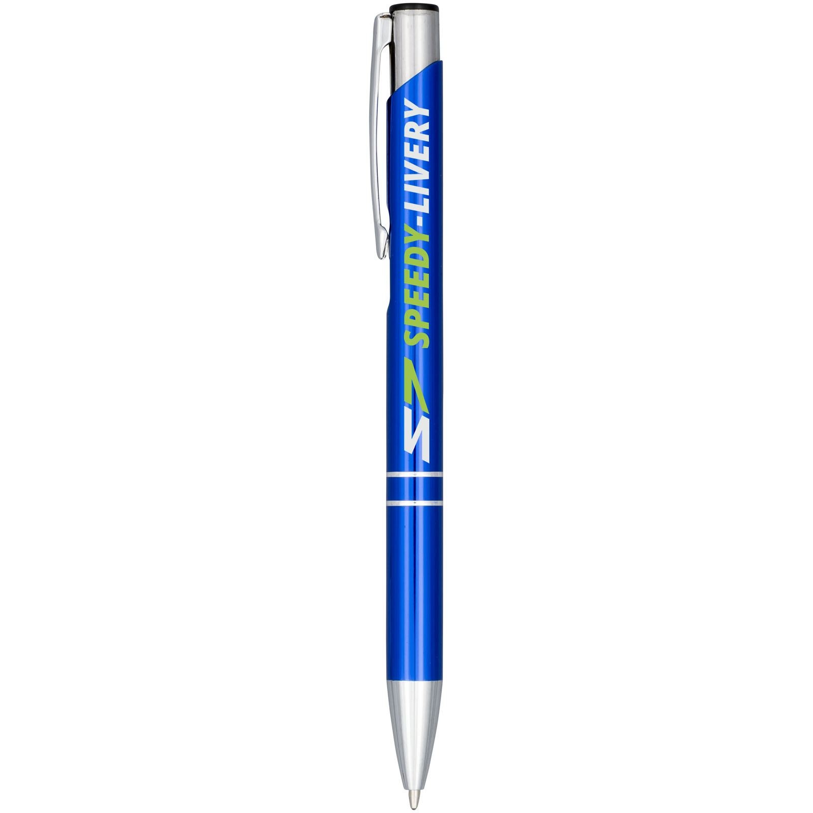 Stylo bille aluminium anodisé Moneta (encre bleue) 17