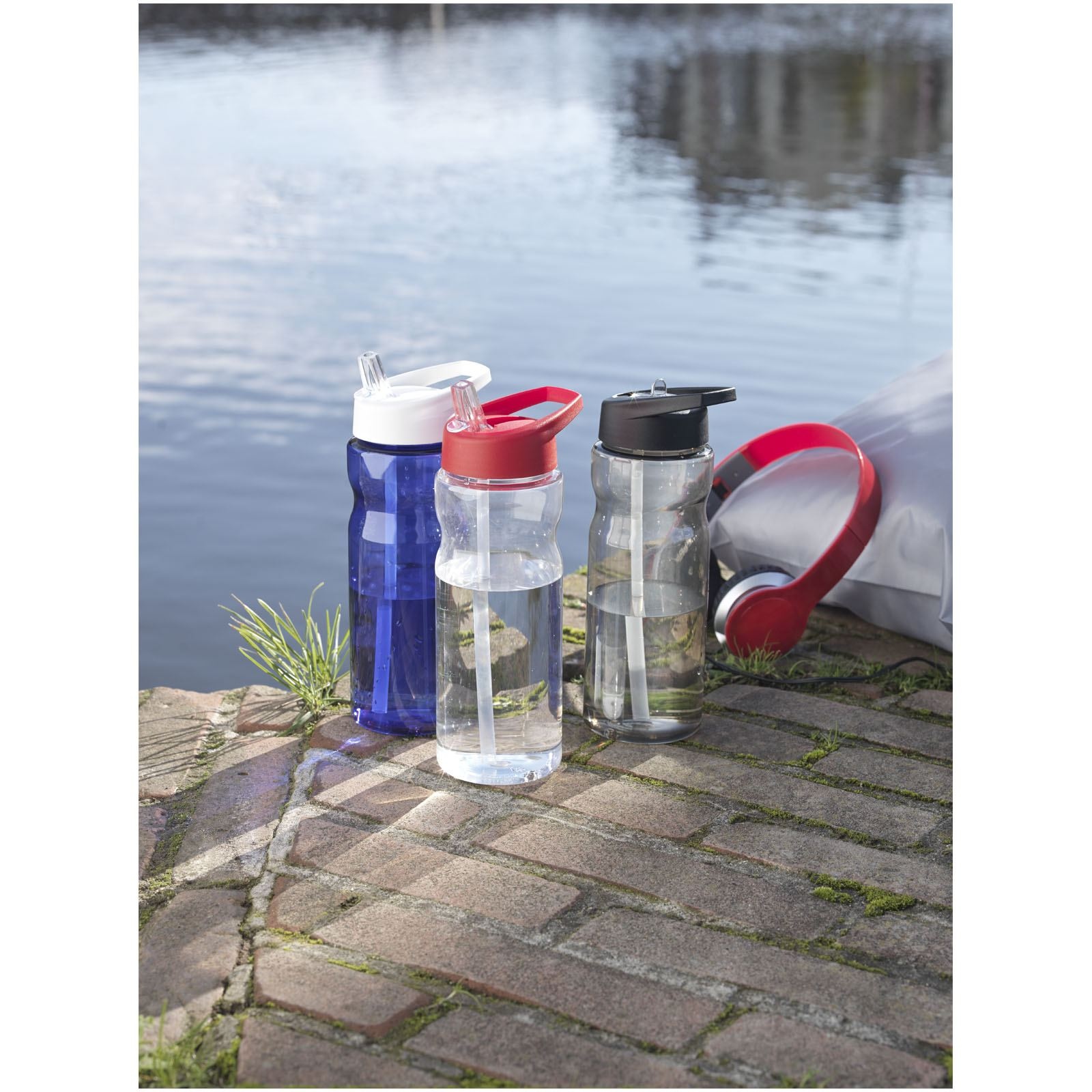 Bouteille de sport H2O Active® Base 650ml avec couvercle à goulot 134