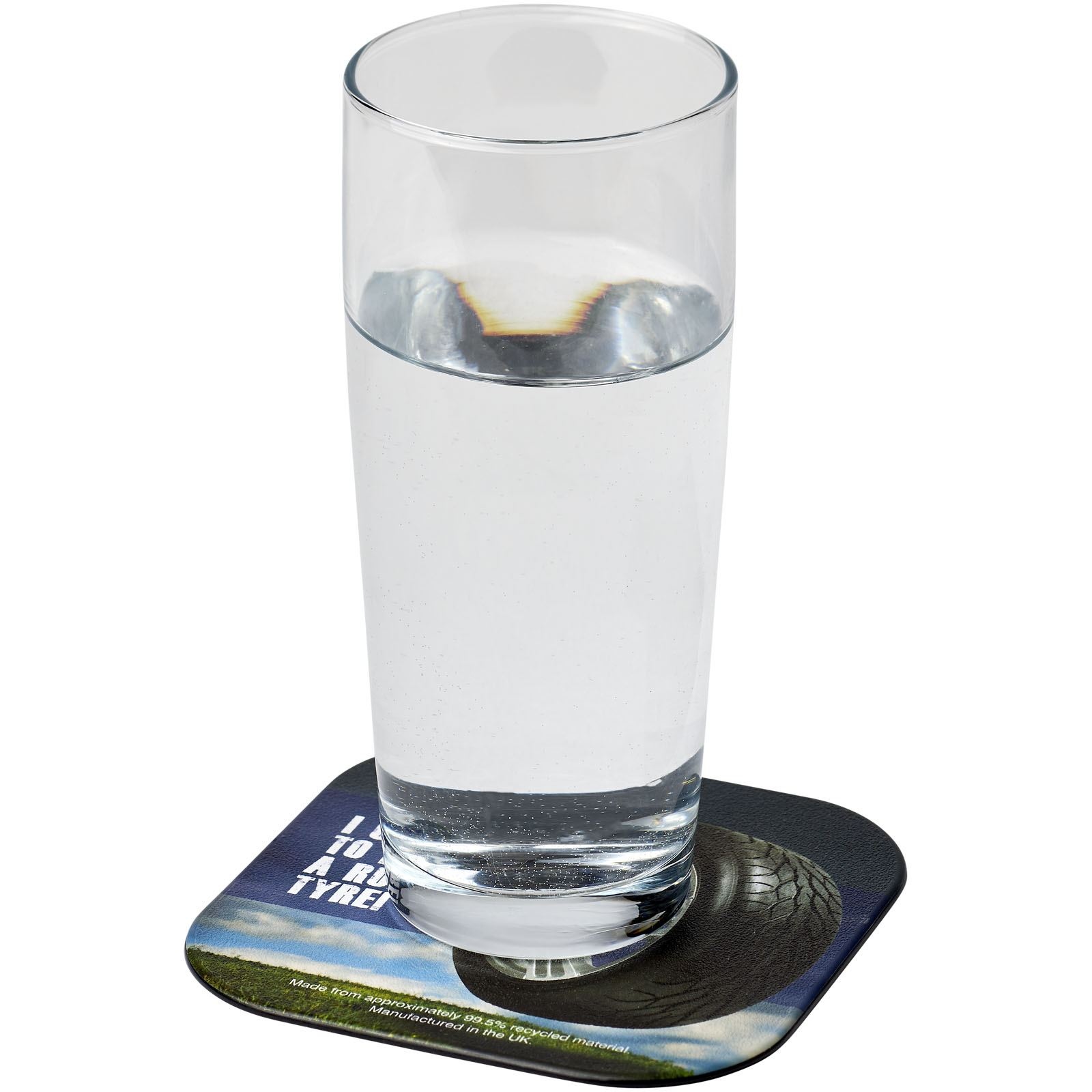 Sous-verre carré Brite-Mat® en pneu 2