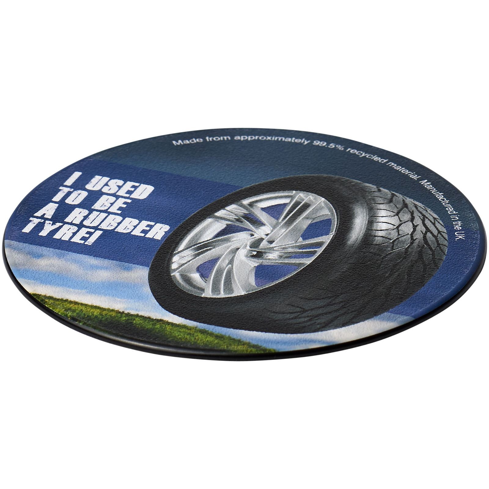 Sous-verre rond Brite-Mat® en pneu 5