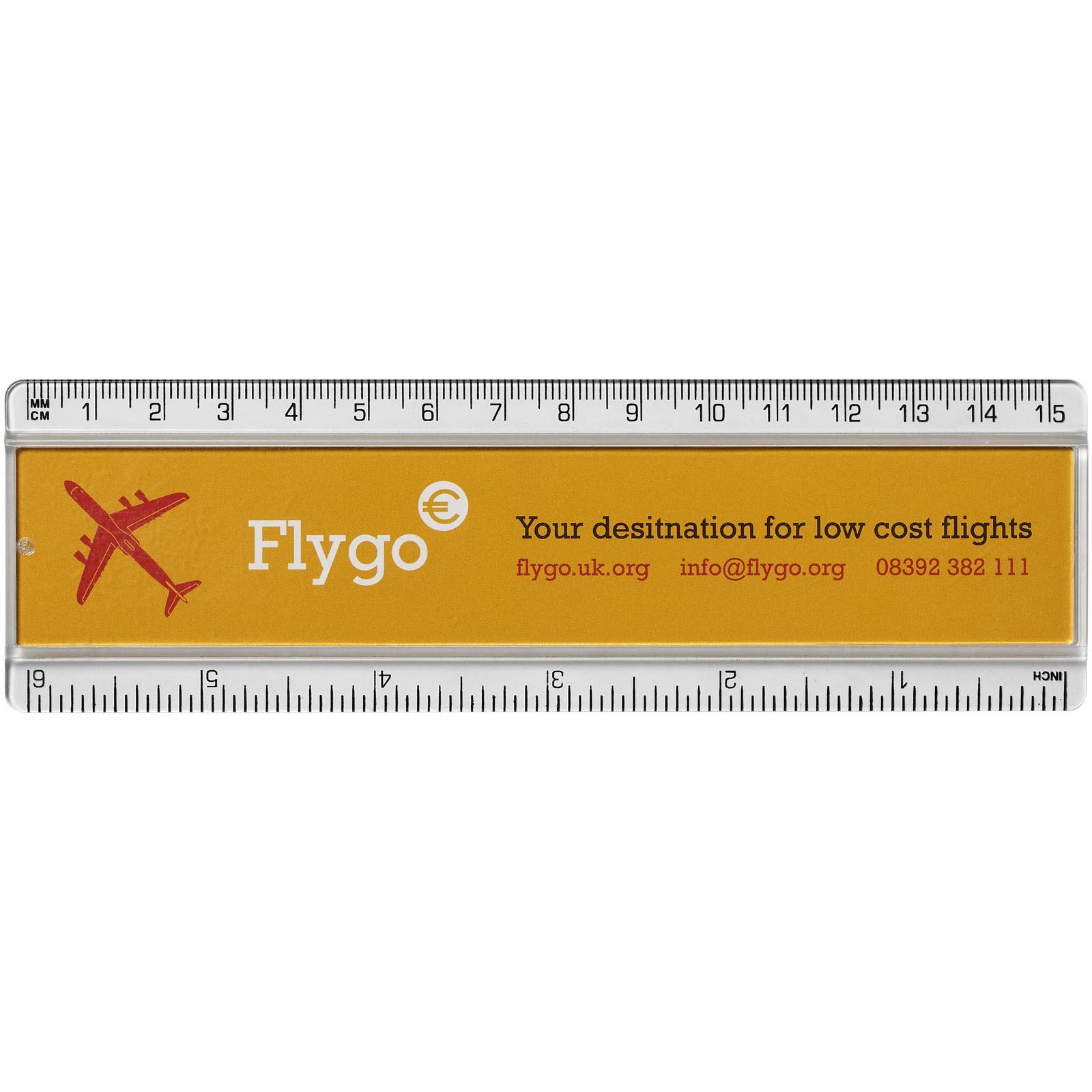 Règle en plastique Ellison 15 cm avec insertion de papier décoratif 4