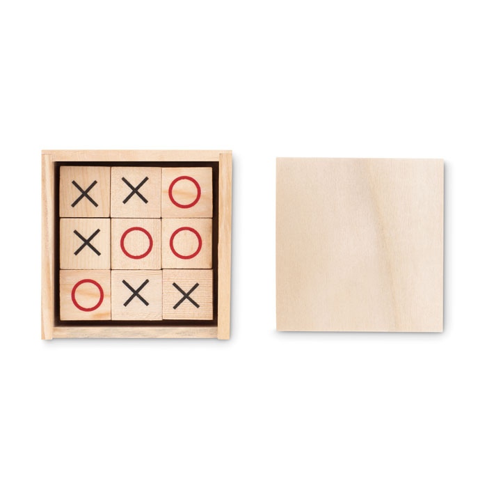 Jeu de morpion en bois - TIC TAC TOE 3