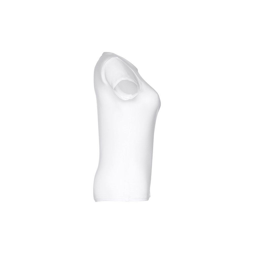 THC SOFIA WH. T-shirt femme en coton ceinturé. Couleur blanche 5