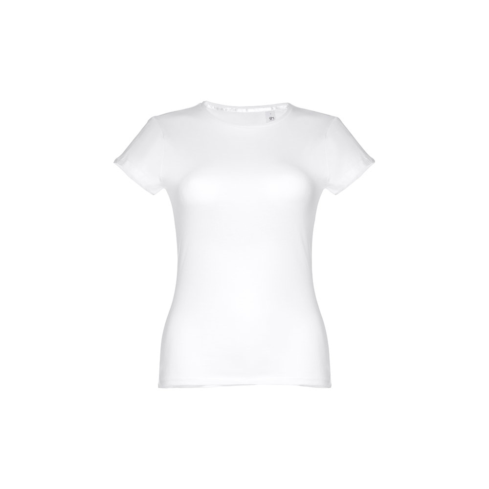 THC SOFIA WH. T-shirt femme en coton ceinturé. Couleur blanche 2