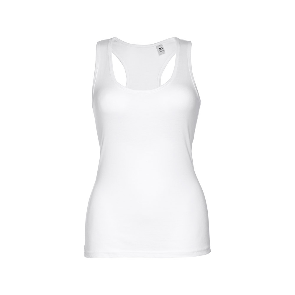 THC TIRANA WH. T-shirt sans manches en coton pour femme. Couleur blanche 4