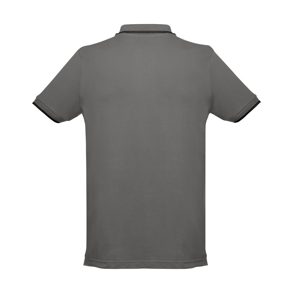 THC ROME. Polo bicolore en coton pour hommes 18