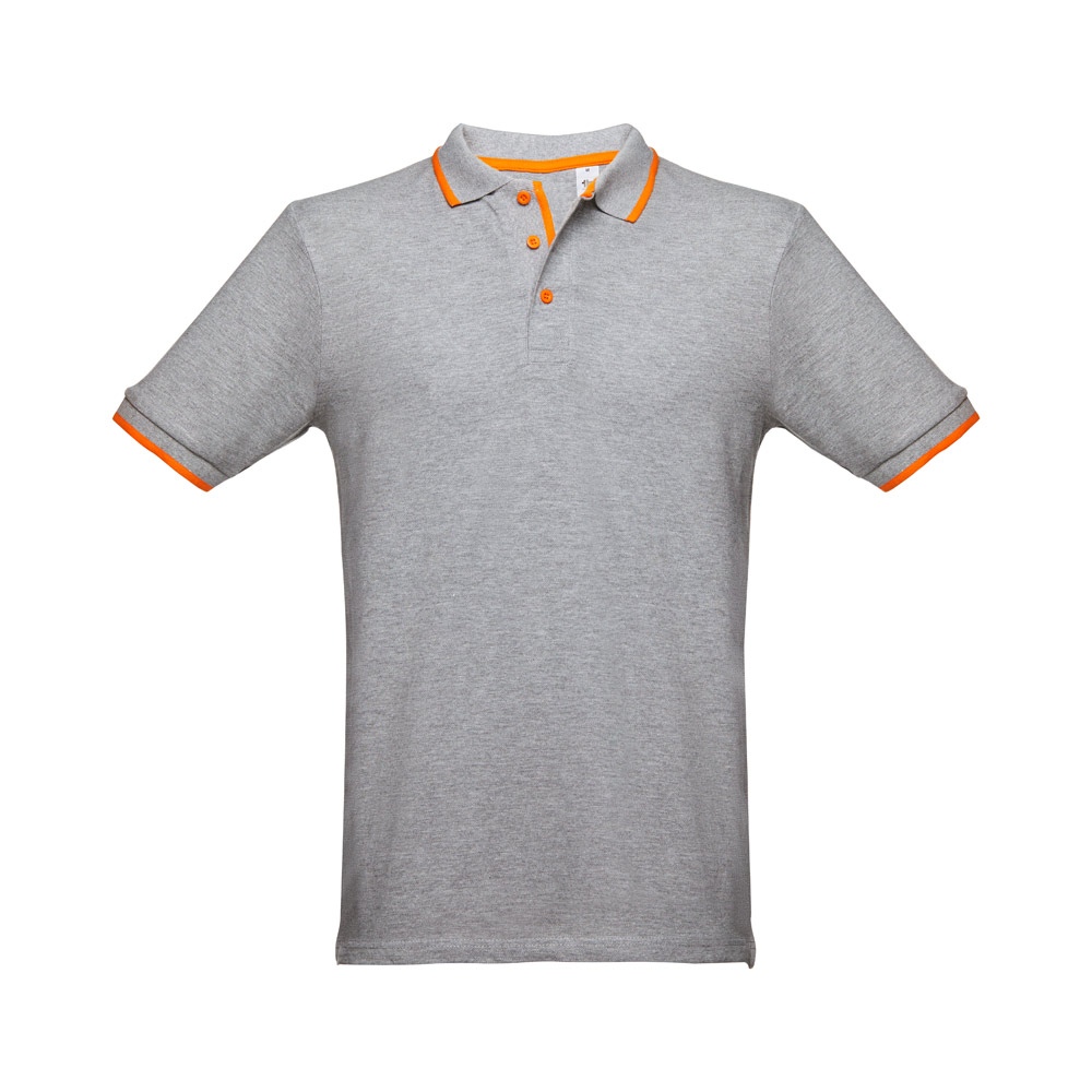 THC ROME. Polo bicolore en coton pour hommes 28