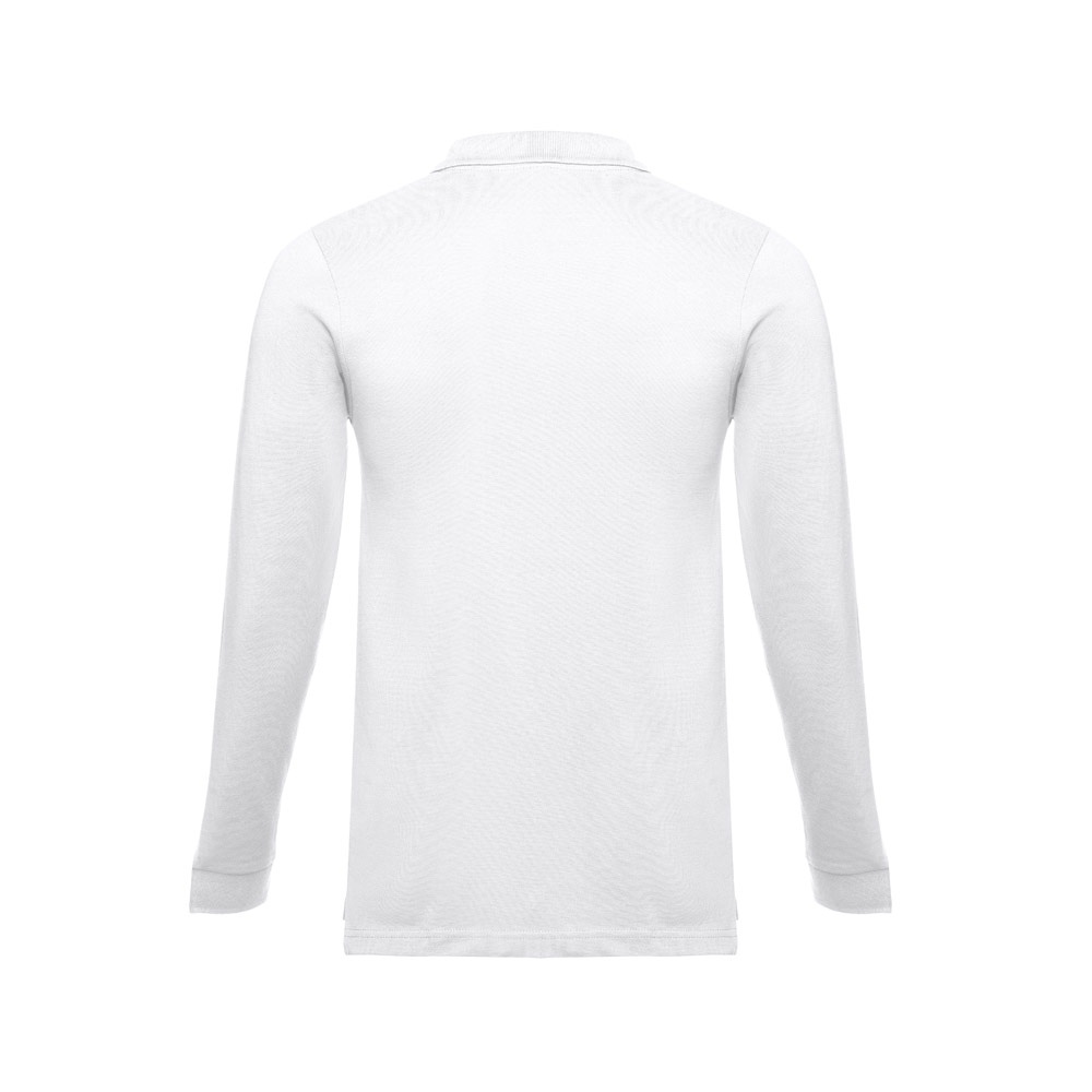 THC BERN WH. Polo en coton à manches longues pour hommes 4