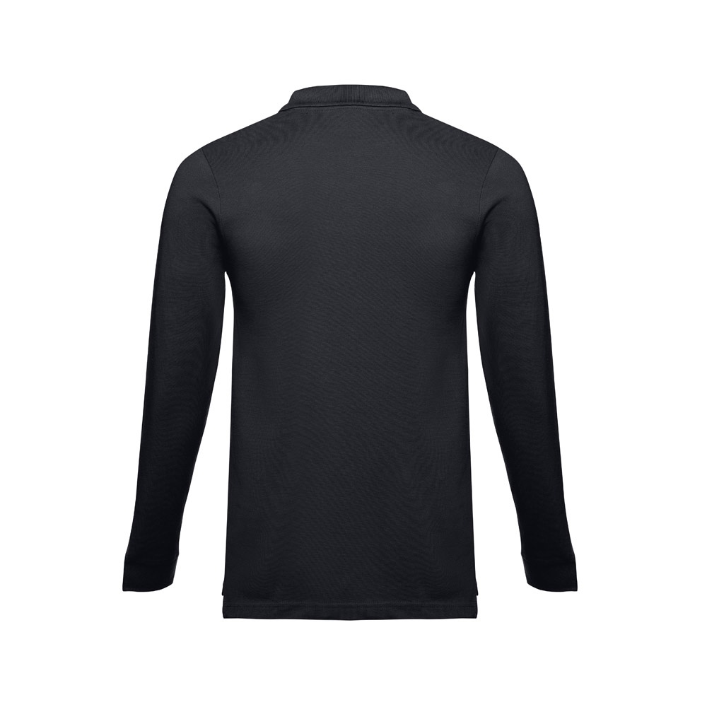 THC BERN. Polo à manches longues en coton cardé pour hommes 15