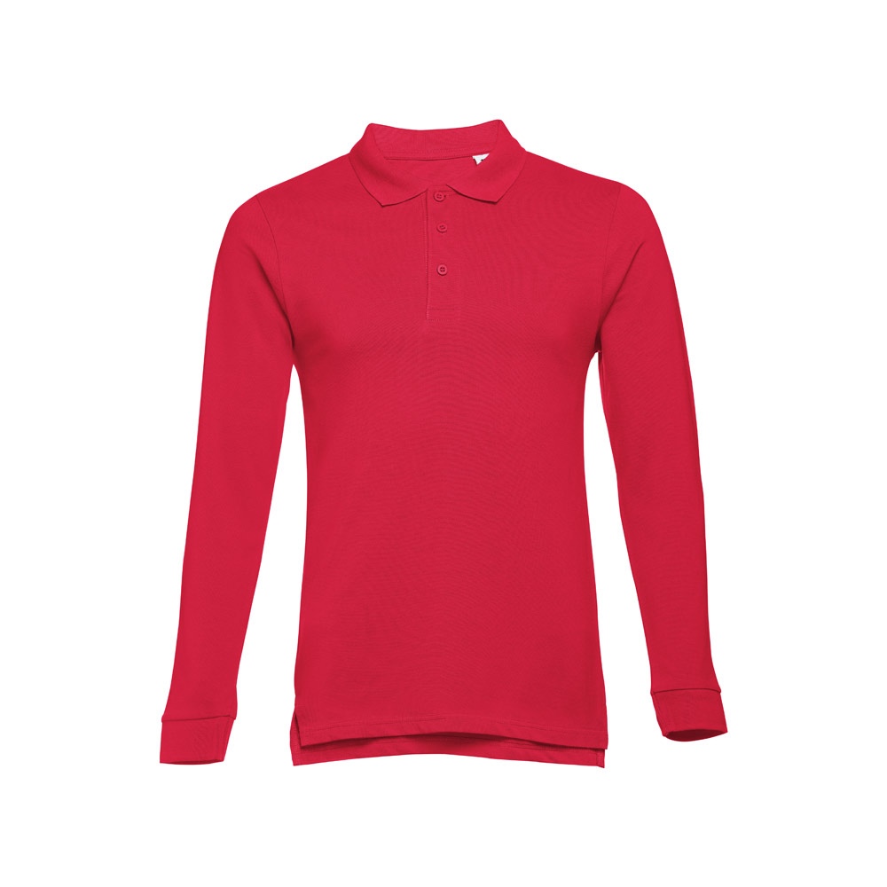 THC BERN. Polo à manches longues en coton cardé pour hommes 20