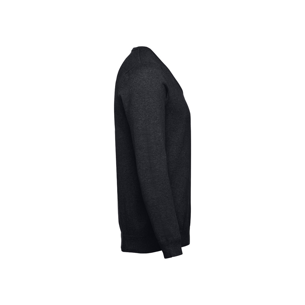 THC MILAN. Pull col V pour homme en coton et polyamide 8