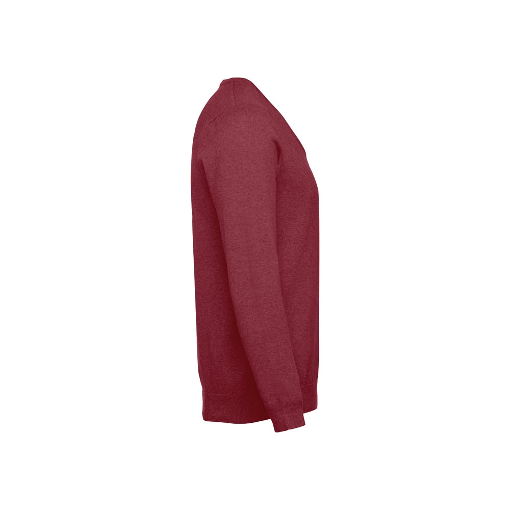 THC MILAN. Pull col V pour homme en coton et polyamide 10