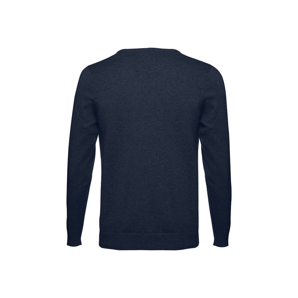 THC MILAN. Pull col V pour homme en coton et polyamide 11