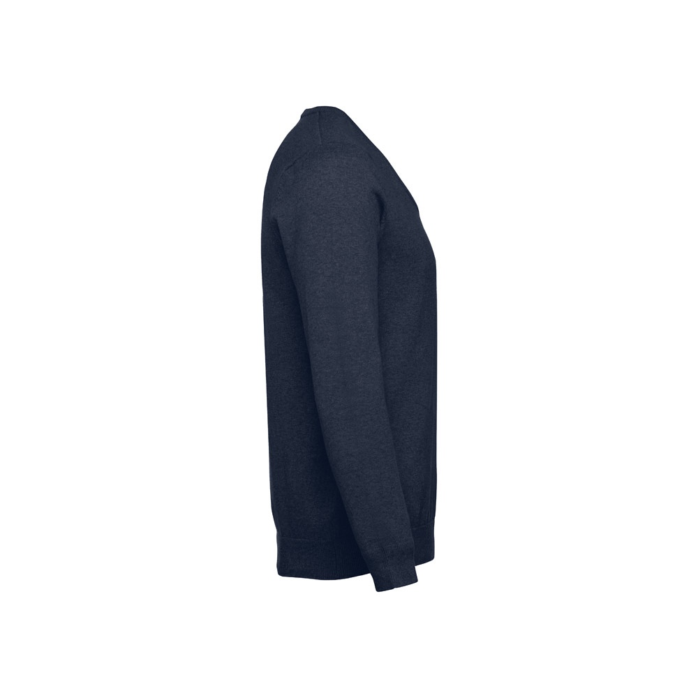 THC MILAN. Pull col V pour homme en coton et polyamide 12