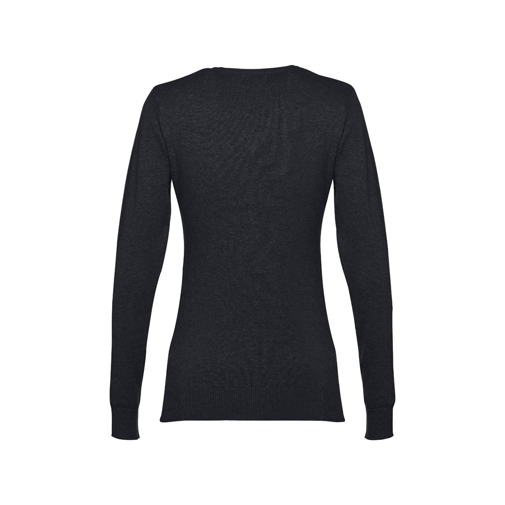 THC MILAN WOMEN. Pull à col V pour femmes en coton et polyamide 7