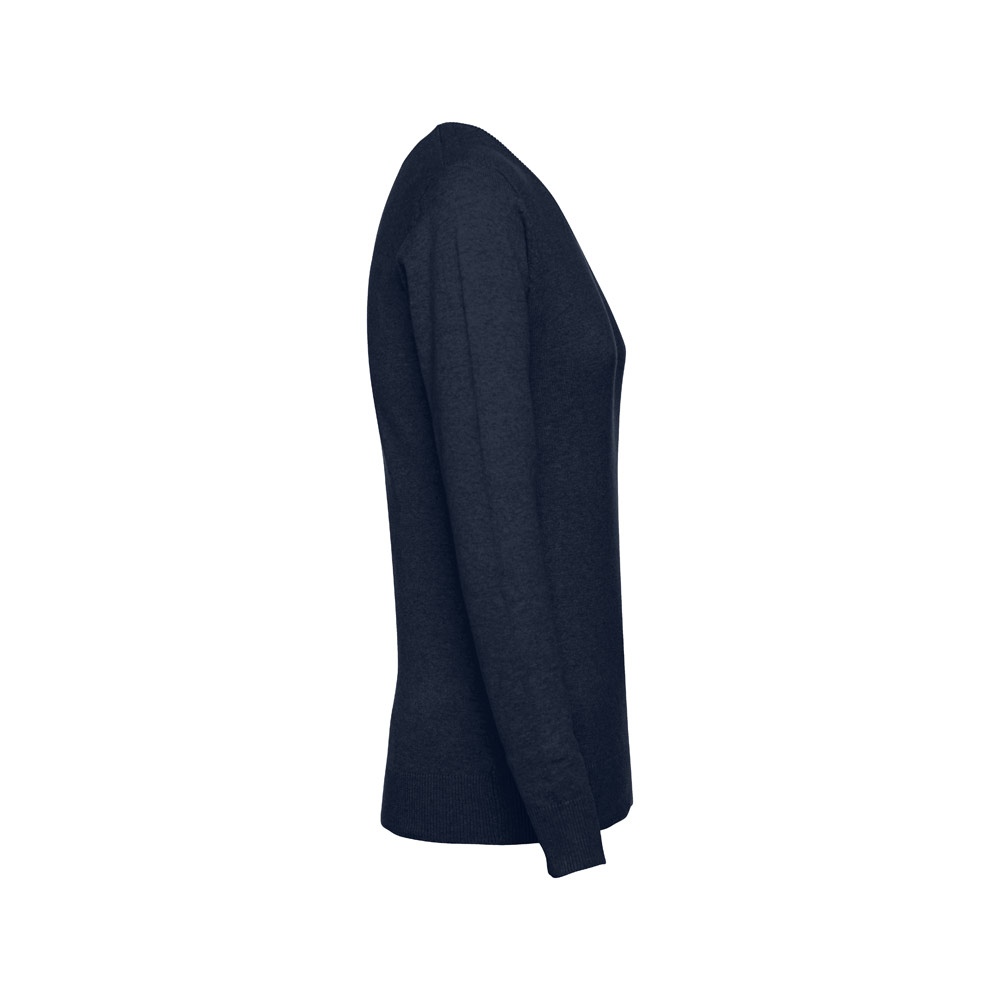 THC MILAN WOMEN. Pull à col V pour femmes en coton et polyamide 12