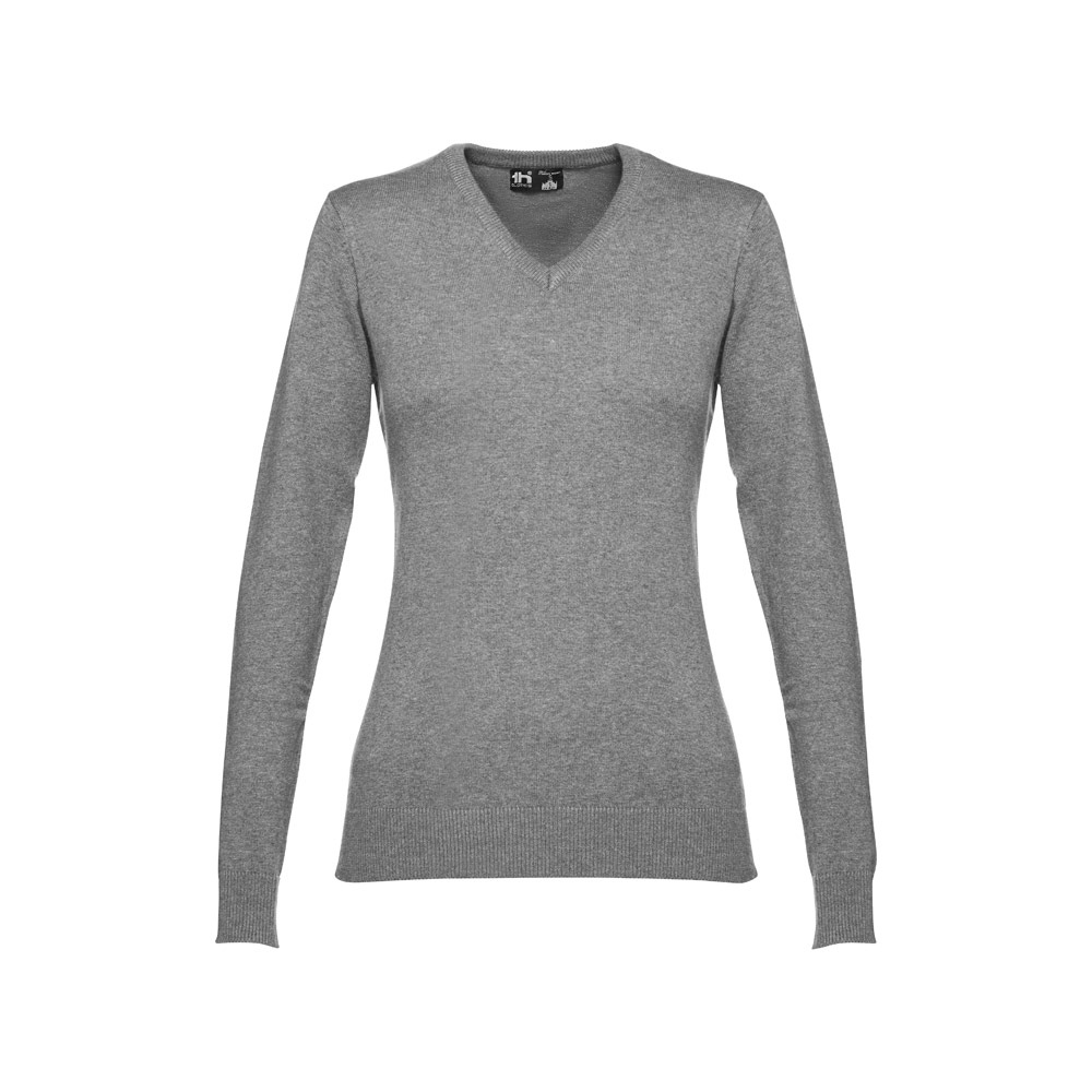 THC MILAN WOMEN. Pull à col V pour femmes en coton et polyamide 5