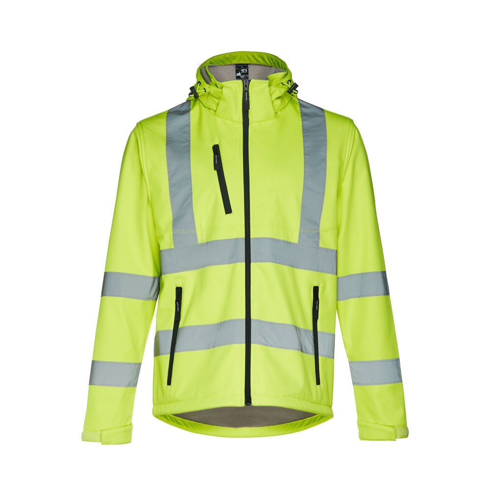 THC ZAGREB WORK. Veste softshell haute visibilité (unisexe) 4