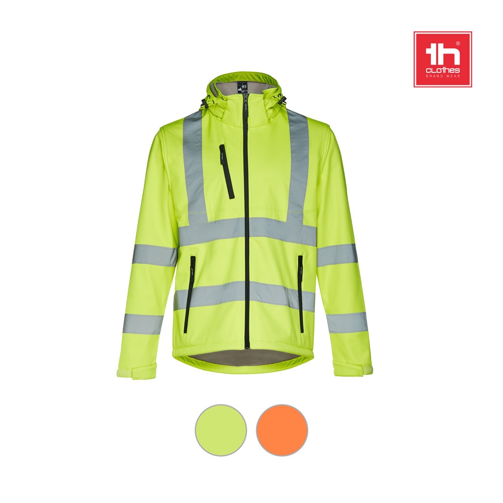 THC ZAGREB WORK. Veste softshell haute visibilité (unisexe) 5