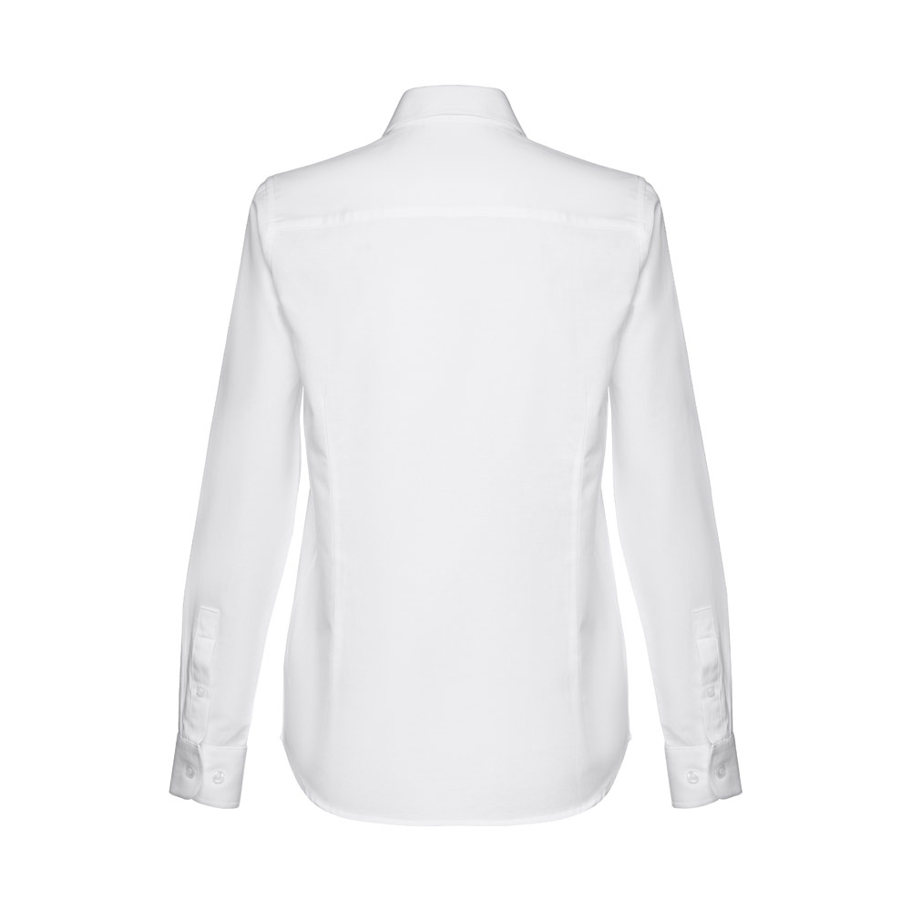 THC TOKYO WOMEN WH. Chemise oxford à manches longues pour femmes. Couleur blanche 4