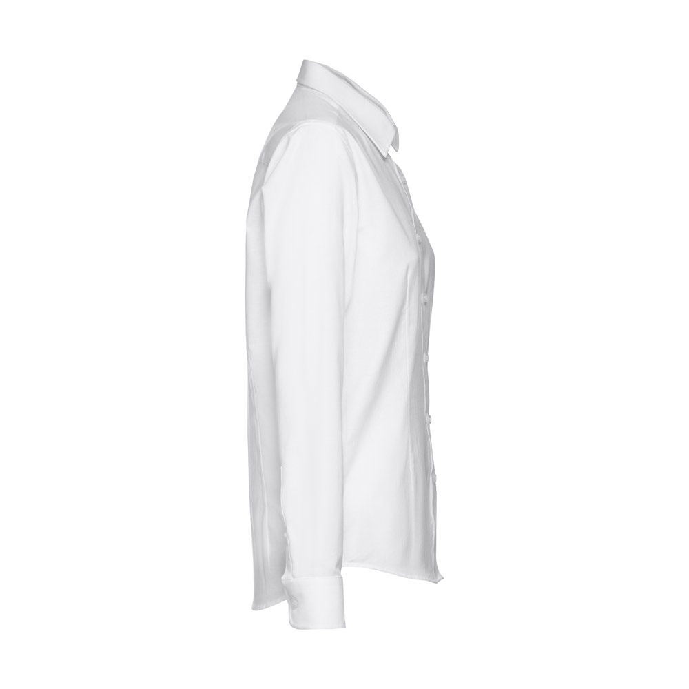 THC TOKYO WOMEN WH. Chemise oxford à manches longues pour femmes. Couleur blanche 5